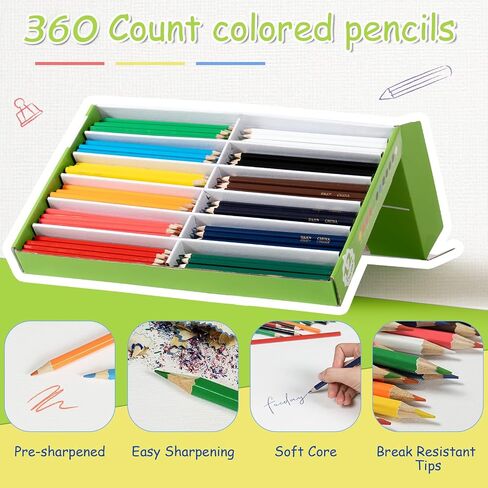 S & E TEACHER'S EDITION 50Pcs Colored Pencils,50 Vibrant Colors, Drawing Coloring Pencils for Kids School Supplies for Teachers in Saudi Arabia