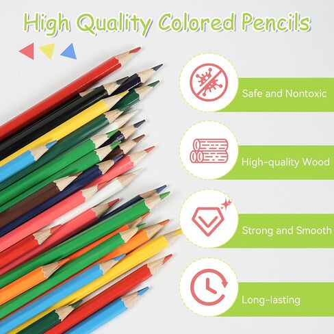 S & E TEACHER'S EDITION 50Pcs Colored Pencils,50 Vibrant Colors, Drawing Coloring Pencils for Kids School Supplies for Teachers in Saudi Arabia