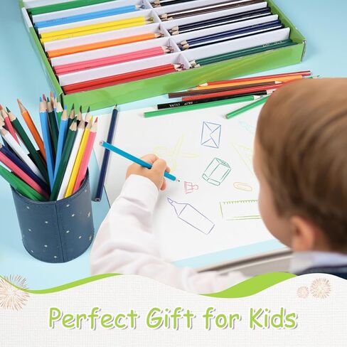 S & E TEACHER'S EDITION 50Pcs Colored Pencils,50 Vibrant Colors, Drawing Coloring Pencils for Kids School Supplies for Teachers in Saudi Arabia