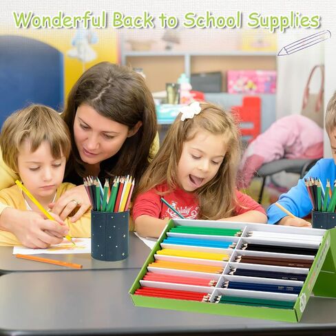 S & E TEACHER'S EDITION 50Pcs Colored Pencils,50 Vibrant Colors, Drawing Coloring Pencils for Kids School Supplies for Teachers in Saudi Arabia