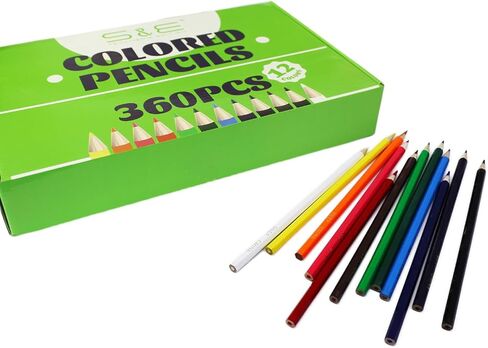 S & E TEACHER'S EDITION 50Pcs Colored Pencils,50 Vibrant Colors, Drawing Coloring Pencils for Kids School Supplies for Teachers in Saudi Arabia