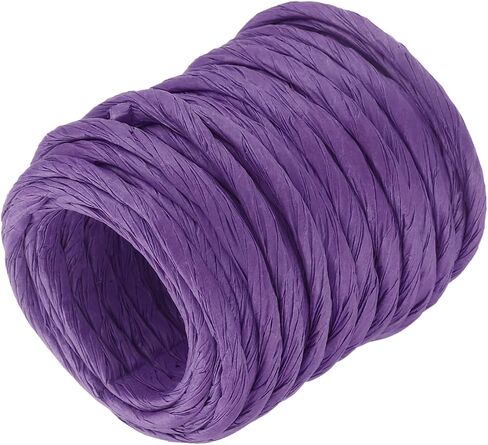 MECCANIXITY Raffia Paper Craft Rope Packing Rope 16.4 Yards Handmade Twisted Paper Craft String/Cord/Rope for DIY Decoration Gift Packaging White in Saudi Arabia