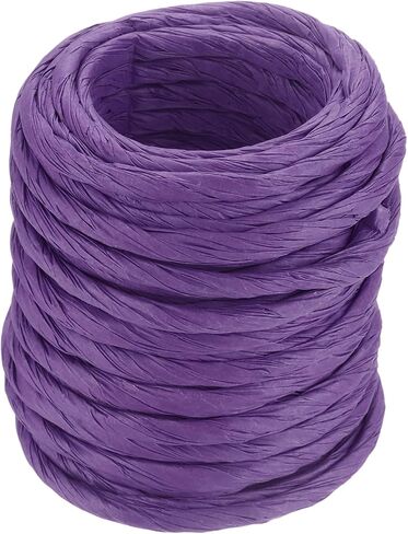 MECCANIXITY Raffia Paper Craft Rope Packing Rope 16.4 Yards Handmade Twisted Paper Craft String/Cord/Rope for DIY Decoration Gift Packaging White in Saudi Arabia