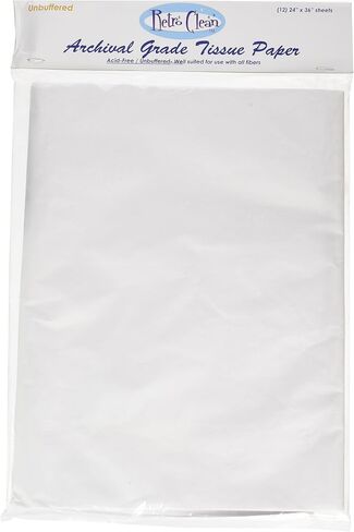 Sewline RetroClean Unbuffered Archival Grade Tissue Paper, 24-Inch x 36-Inch, 12 sheets in Kuwait