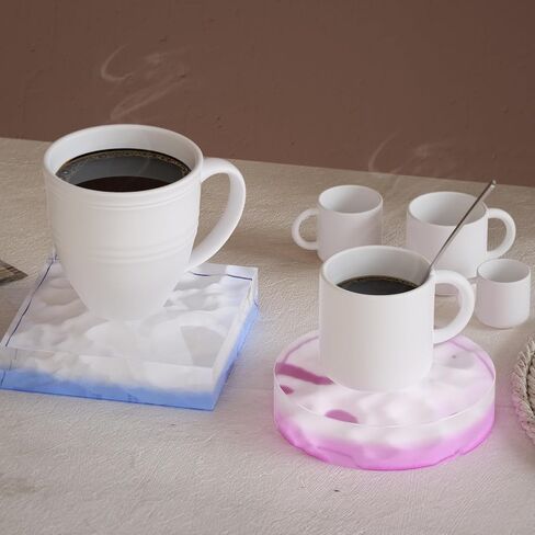 Square Coaster Resin Molds Silicone,Small Coaster Silicone Molds for Resin Casting,Epoxy Resin Molds for DIY Resin Coasters Cup Mats,Home Decor (Square) in Saudi Arabia