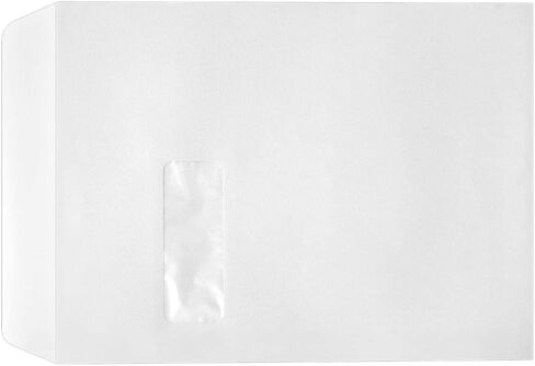 9 x 12 Open-End Window Envelopes in 28 lb. Bright White for Mailing a Business Letter, Catalog, Financial Document, Magazine, Pamphlet, 50 Pack (White) in Kuwait