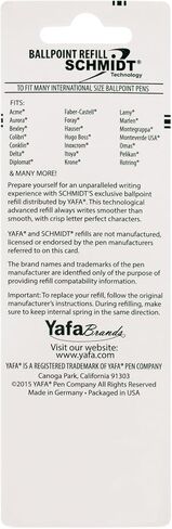 Schmidt P900 Ballpoint Tc Ball Parker Style Refill Medium, Black, 2 Pack Blister (SC58135) in Saudi Arabia