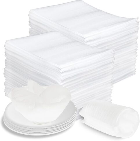 100Pcs Foam Wrap Pouches for Packing Supplies & Fragile Items,Cushion Foam Pouches, Packing Dishes, Shipping, Kitchen Moving Supplies, and Storage.(12 x 16 x 0.02Inch) in Kuwait
