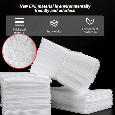 100Pcs Foam Wrap Pouches for Packing Supplies & Fragile Items,Cushion Foam Pouches, Packing Dishes, Shipping, Kitchen Moving Supplies, and Storage.(12 x 16 x 0.02Inch) in Kuwait