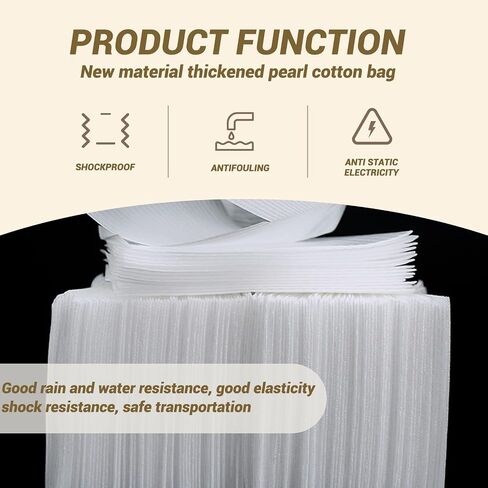 100Pcs Foam Wrap Pouches for Packing Supplies & Fragile Items,Cushion Foam Pouches, Packing Dishes, Shipping, Kitchen Moving Supplies, and Storage.(12 x 16 x 0.02Inch) in Kuwait