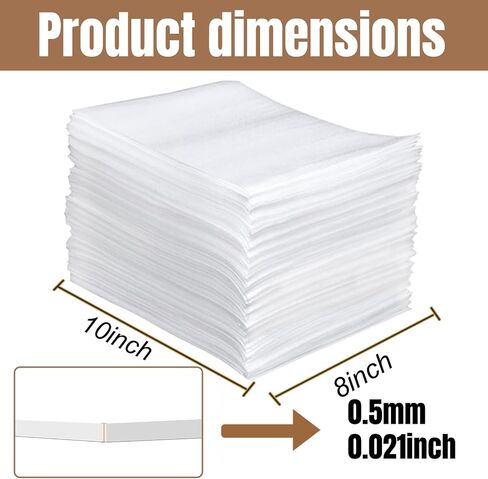 100Pcs Foam Wrap Pouches for Packing Supplies & Fragile Items,Cushion Foam Pouches, Packing Dishes, Shipping, Kitchen Moving Supplies, and Storage.(12 x 16 x 0.02Inch) in Kuwait