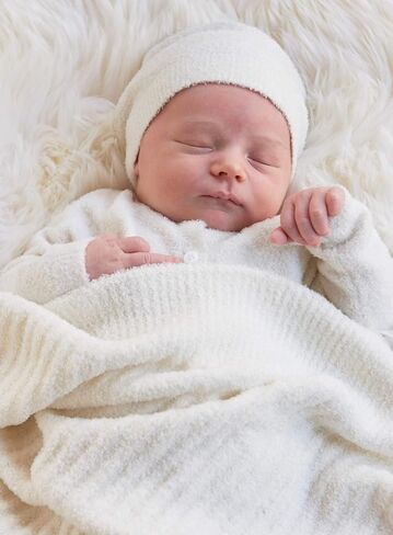 Barefoot Dreams® CozyChic Lite® Infant Beanie, Faded Rose-Pearl, 6-12 Months in Saudi Arabia