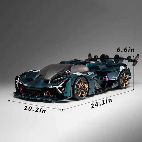 Millanio Super technic Car Model Building Kit,1:8 Scale Model and Race Engineering Toy,Adult Collectible Model Cars Kits to Build,Compatible with Lego Technic Car Sets for Adults(3446pcs) in Saudi Arabia