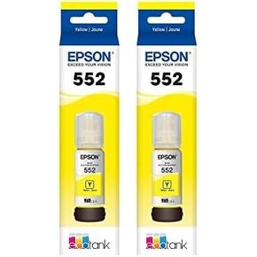 Epson 552 EcoTank Ink Ultra-high Capacity Bottle Yellow (T552420-S) Works with EcoTank Photo ET-8500, ET-8550