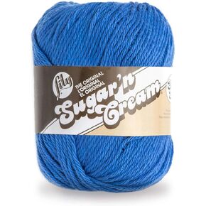 Lily SUGAR N CREAM SUPER SIZE Yarn, Dazzle Blue