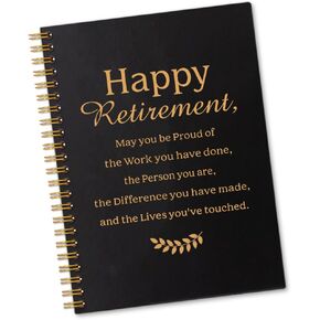 Happy Retirement 160 Blank Pages Spiral Notebook, Funny Coworker Leaving Gifts, Going Away Gifts for Coworkers Women Men, Retirement Gifts for Colleagues Boss, Retirement Appreciation Gifts
