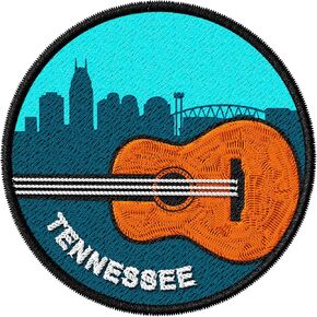 Tennessee State Patch Embroidered Iron on Patches for Clothes Backpacks Bags Jeans Jackets Size 3" ID45095