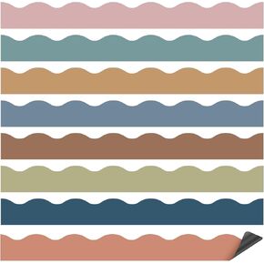 24 Pcs Magnetic Borders for Classroom Bulletin Board Borders Magnetic Whiteboard Classroom Strips for Office Chalkboard Decoration(Macaron Color)