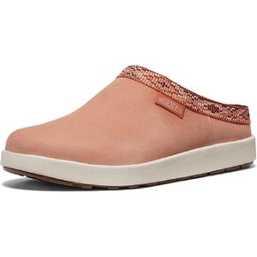 KEEN Women's Elle Suede Comfortable Durable Indoor Outdoor Mule Slippers, Dark Forest/Birch, 7.5
