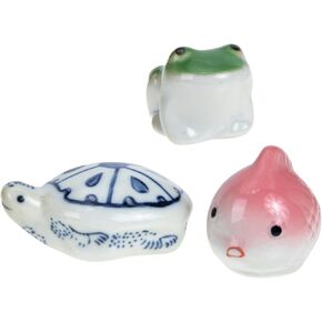 3pcs Aquarium Ceramic Floating Fish Artificial Aquarium Ornament Underwater Porcelain Fish Figurines Fish Tank Realistic Fish Statue (Random Color)