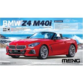 MENG Model MNGCS-005 1:24-BMW Z4 M40i Scale Model kit, Unpainted