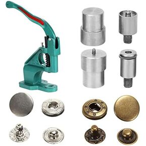 4Pcs Silver Snap Button Die Set Stainless Steel Hand Pressing Machine Parts for 831 Snap Button