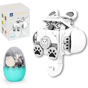 KAZI Fun Key Hooks Building Toy Set,Easter Animal Keys Hanging Hook with Easter Prefilled Eggs,Damage Free Wall Hooks Decorative,Easter Basket Stuffers,Easter Gifts for Kids Ages 8+