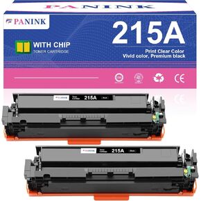 Compatible 215A Black Toner Cartridges with Latest Chip, Replacement for HP 215A W2310A Black Toner Cartridges,Work with HP Color Pro MFP M182nw M183fw M182 M183 M155 Printer(2 Black)