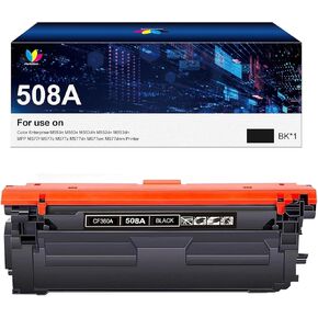508A Black Toner Cartridge Compatible for 508A 508X CF360A for Color Enterprise M553 M553n M553dn M553x 553 M552 MFP M577 Printer Ink(Black,1Pack)