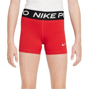 Nike Pro Big Kids' (Girls') Shorts (University RED/White, DA1033-657)