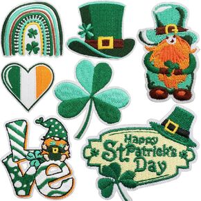 St Patricks Day Patches St Patricks Day Iron On Patches Shamrock Iron On Patches Clover Iron On Patches Lucky Patches St Patricks Day Accessories for Women