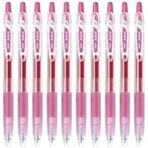 Pilot Juice 0.5mm Gel Ink Ballpoint Pen, Rose Pink Ink, Value Set of 10