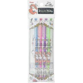 Showa Note 914457001 Little Mermaid Gel Ink Ballpoint Pen Hybrid Dual Metallic 4 Color Set Ariel