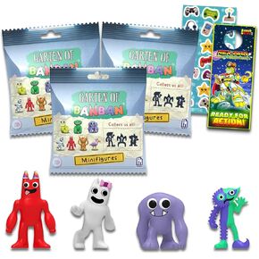 Roblox Garten of Banban Mini Figures Blind Bags Set - 3 Pack Garten of Banban Mystery Bag Toys Bundle with Collectable Mini Figures Plus Stickers | Garten of Banban Party Favors, Supplies