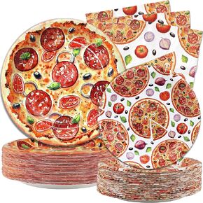 Camping Party Decorations - Camping Themed Paper Plates and Napkins for Kids Birthday Party, Serves 20 Guests