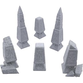 EnderToys Elven Waystones by Makers Anvil, 3D Printed Tabletop RPG Scenery and Wargame Terrain for 28mm Miniatures