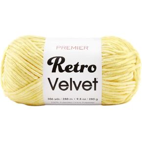 Premier Yarns Yellow Yarn Retro Velvet