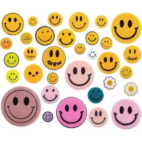 Tulip Pockets Assorted Embroidered Patches (11 pcs) for Clothing, DIY Crafts, Multiple Sizes and Styles