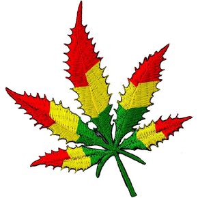Rasta Africa Marijuana Cannabis Pot Leaf Iron on Embroidered Patch Reggae Biker Jean Jacket Tribe Gang Motorcycle Racing Hot Tattoo Heavy Metal Car Hippie Punk Rock Flames Fire