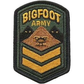 Made in USA Sasquatch Army Hook and Loop Patch, Outdoor Gear Embroidered Patches Tactical Military Morale Patch Cute Accessories for Backpacks - Locally Owned