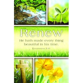 General/Spring Worship Bulletin - "He Hath Made Every Thing Beautiful" - KJV - (Package of 100)…