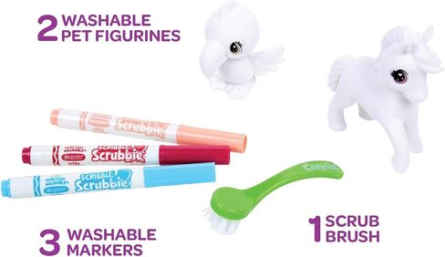 Crayola Scribble Scrubbie Safari 2 Pack Animal Toy Set Age 3+ in Saudi Arabia