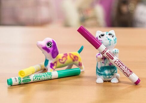 Crayola Scribble Scrubbie Safari 2 Pack Animal Toy Set Age 3+ in Saudi Arabia