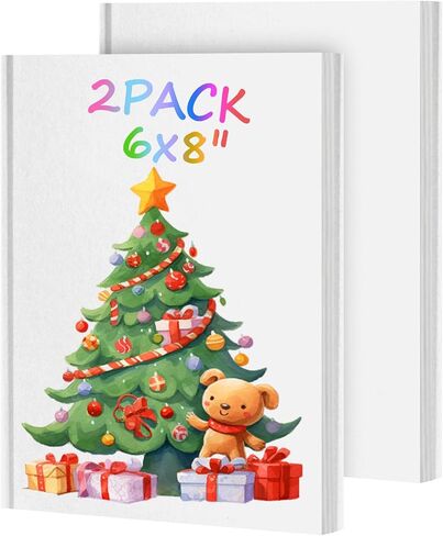 Utron 2PCS Hardcover Blank Book, 6 x 8in Autograph Book, Blank Books 40 Sheets Each, Hardcover Blank Book for Writing Stories, DlY Creations, Drawing, Writing(White) in Saudi Arabia
