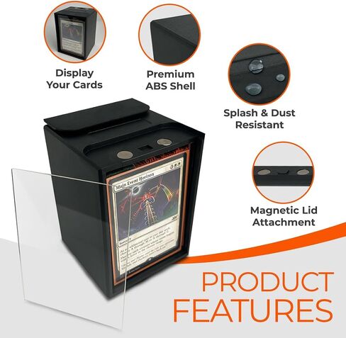 MTG Commander deck box- Durable, Modular Commander Deck Box with Magnetic Closure, Fits 100 Double-Sleeved Cards in Saudi Arabia