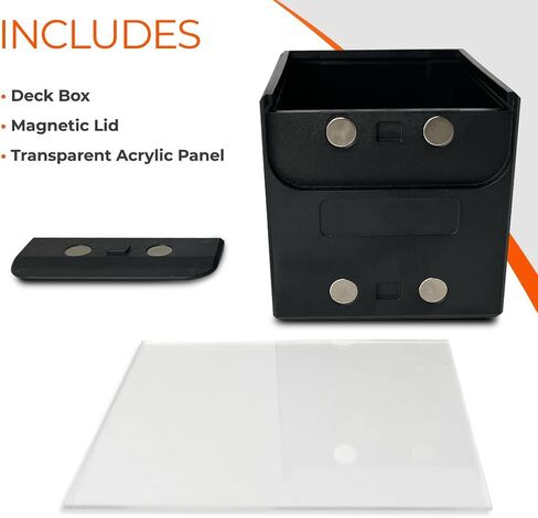 MTG Commander deck box- Durable, Modular Commander Deck Box with Magnetic Closure, Fits 100 Double-Sleeved Cards in Saudi Arabia