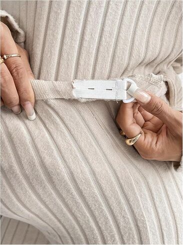 MakeMeChic Women's Maternity 2 Piece Outfits Lounge Set Ribbed Knit Long Sleeve Hoodie and Pants Pregnancy Set in Kuwait