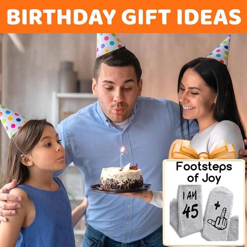 HAPPYPOP 44th Birthday Gifts Ideas for Men - Socks for 44 Year Olds, Best Gifts for 44 Year Old Middle Aged Man in Saudi Arabia