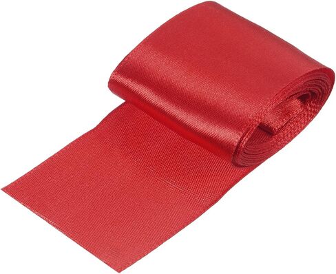 Finish Line Satin Ribbon - Durable Polyester Fabric Tape, Apply to Athletics Running Matches/Marathon Races (1.97", 9.84ft, Red) in Saudi Arabia