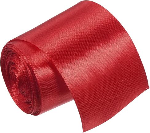 Finish Line Satin Ribbon - Durable Polyester Fabric Tape, Apply to Athletics Running Matches/Marathon Races (1.97", 9.84ft, Red) in Saudi Arabia